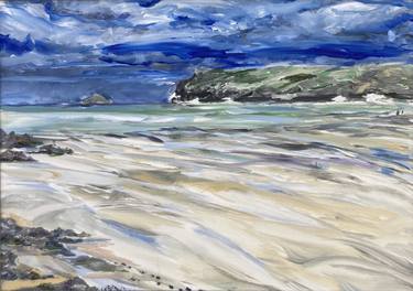 Blue Sea & Stormy Sunshine, Polzeath Beach thumb