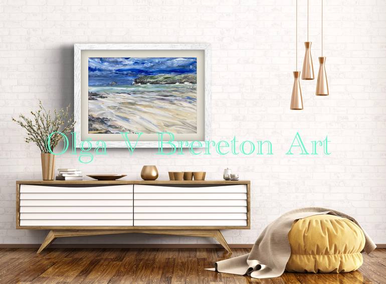 Original Impressionism Seascape Painting by Olga Brereton