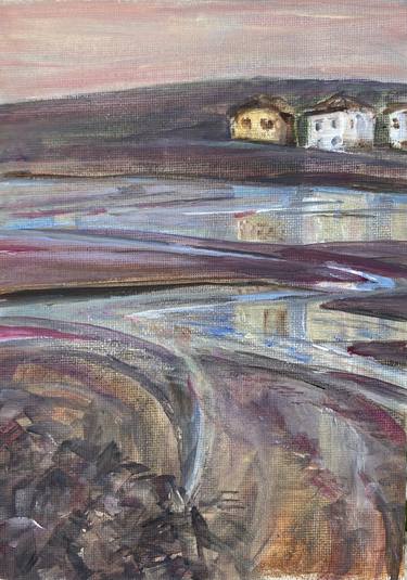Print of Expressionism Beach Paintings by Olga Brereton