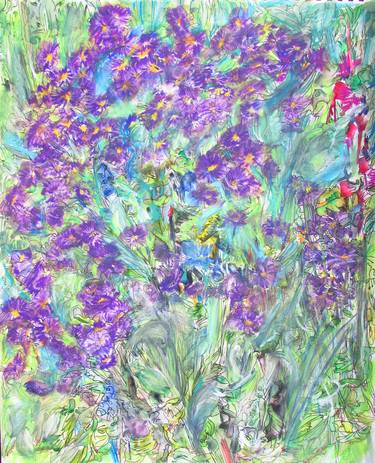 Print of Impressionism Floral Paintings by Olga Brereton