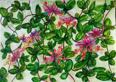 Original Illustration Floral Paintings by Olga Brereton