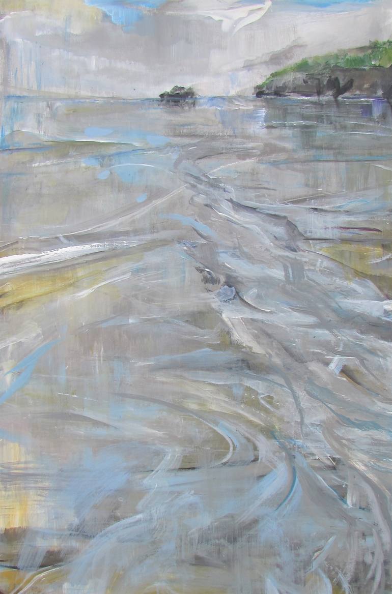 Print of Impressionism Seascape Paintings by Olga Brereton
