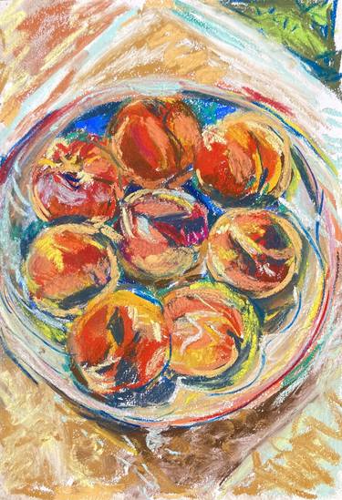 Original Impressionism Food & Drink Drawings by Olga Brereton