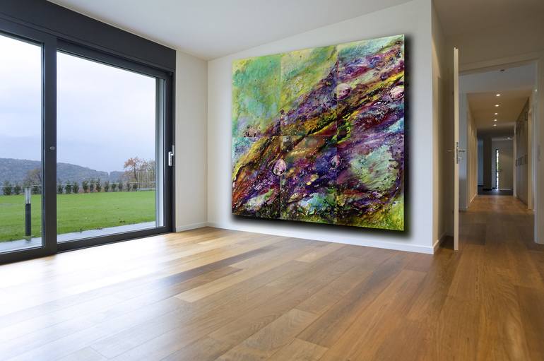 Original Abstract Expressionism Abstract Painting by Lana Sokoloff