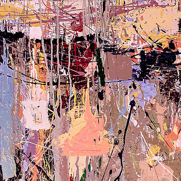 Original Abstract Expressionism Abstract Painting by William Montgomery