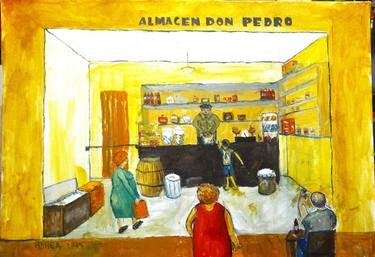 Original Figurative People Painting by Asher Topel