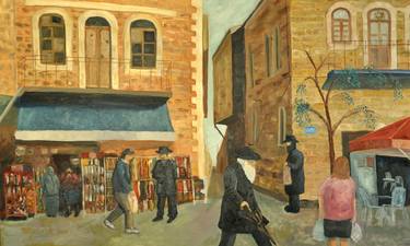 Print of Figurative Cities Paintings by Asher Topel