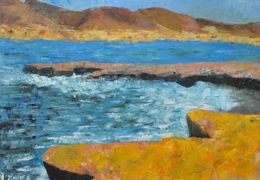 Original Expressionism Beach Paintings by Asher Topel