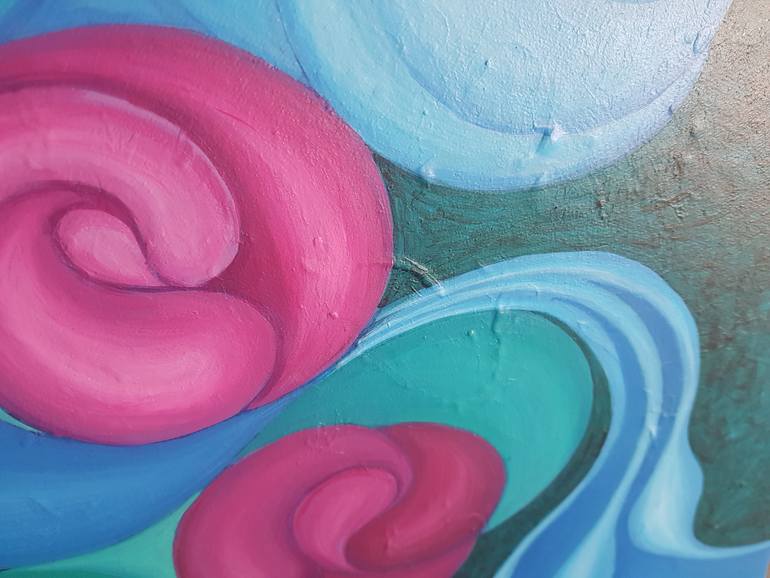 Original Abstract Floral Painting by Eka Orba