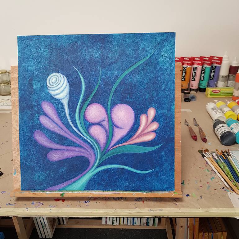 Original Contemporary Botanic Painting by Eka Orba