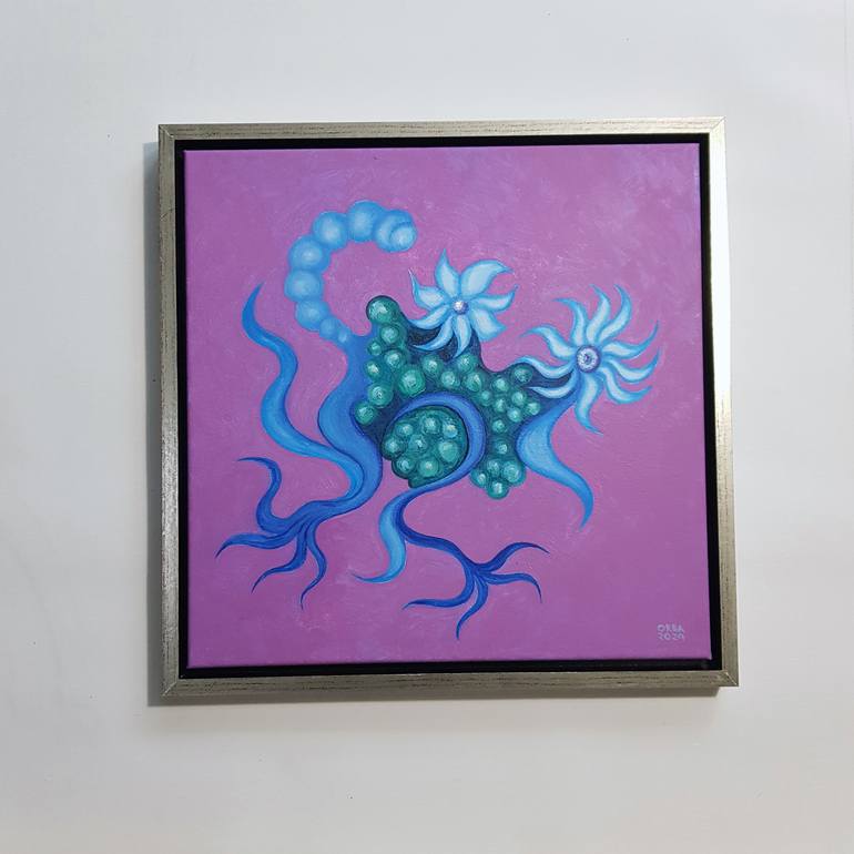 Original Abstract Botanic Painting by Eka Orba