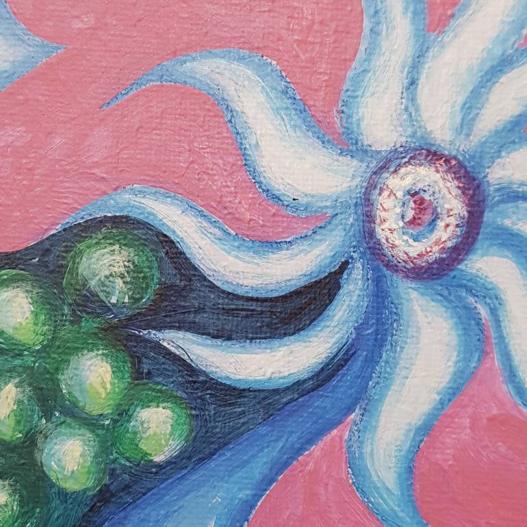 Original Abstract Botanic Painting by Eka Orba