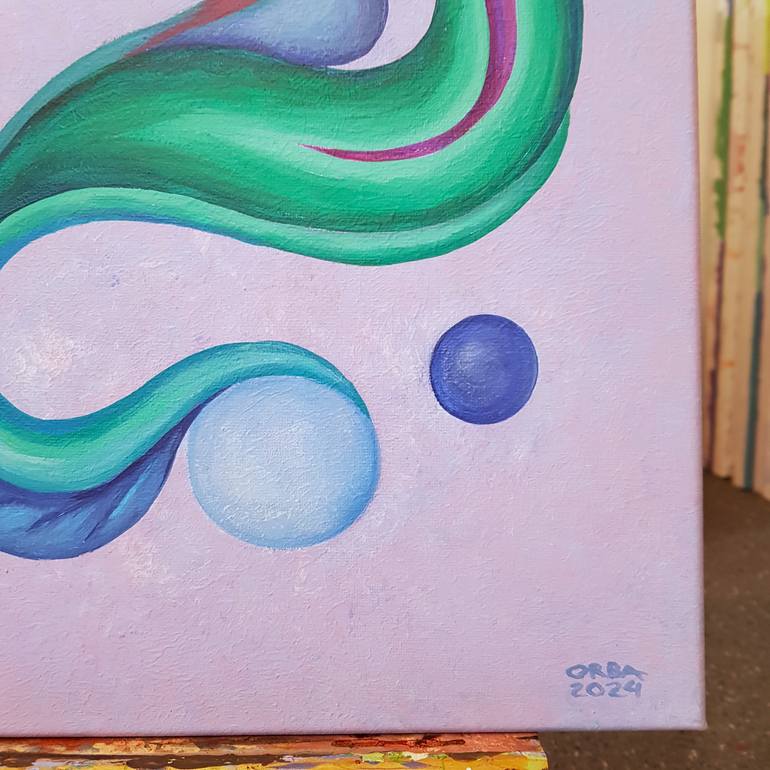 Original Abstract Floral Painting by Eka Orba
