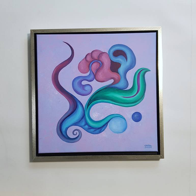 Original Abstract Floral Painting by Eka Orba