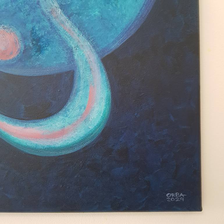Original Abstract Botanic Painting by Eka Orba
