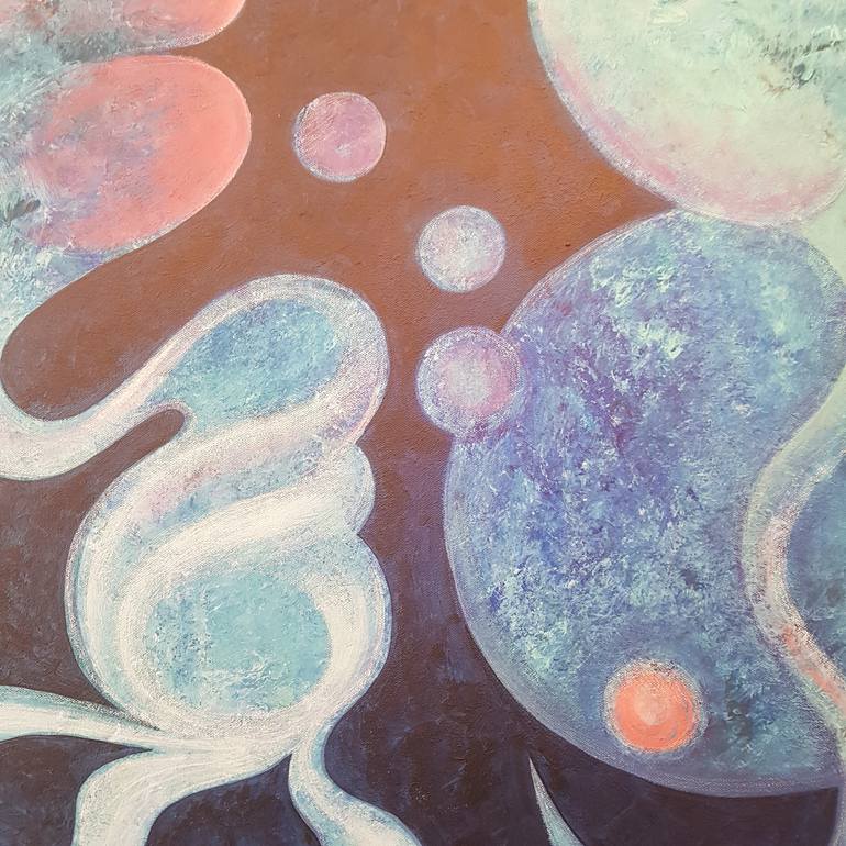 Original Abstract Botanic Painting by Eka Orba