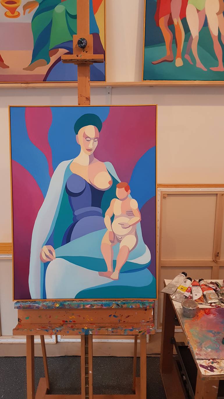 Original Cubism Other Painting by Eka Orba