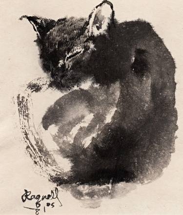 Print of Cats Paintings by Raquell Yang