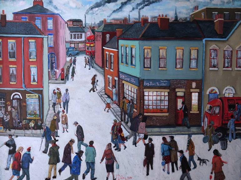 Original Expressionism Cities Paintings by Pedar Dillon