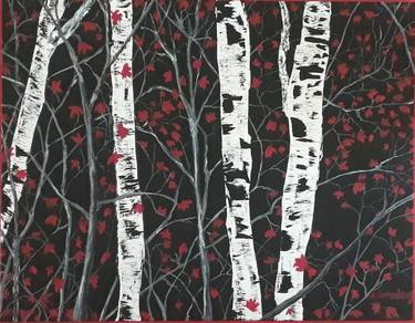Original Realism Tree Paintings by Julie Saeger Nierenberg