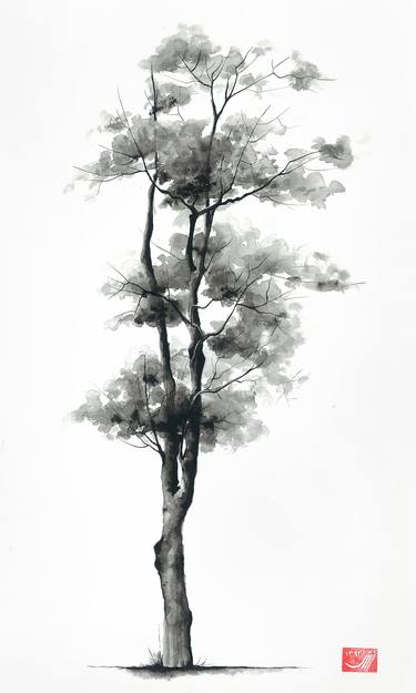 Print of Fine Art Tree Paintings by Sedigheh Zoghi