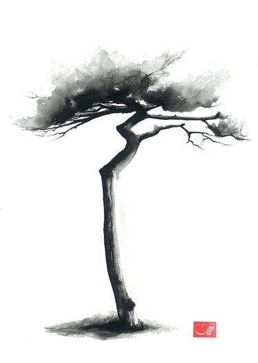 Print of Tree Paintings by Sedigheh Zoghi