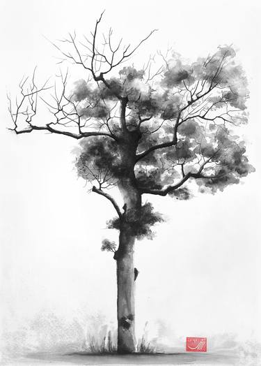 Print of Tree Paintings by Sedigheh Zoghi