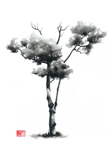 Print of Minimalism Tree Drawings by Sedigheh Zoghi