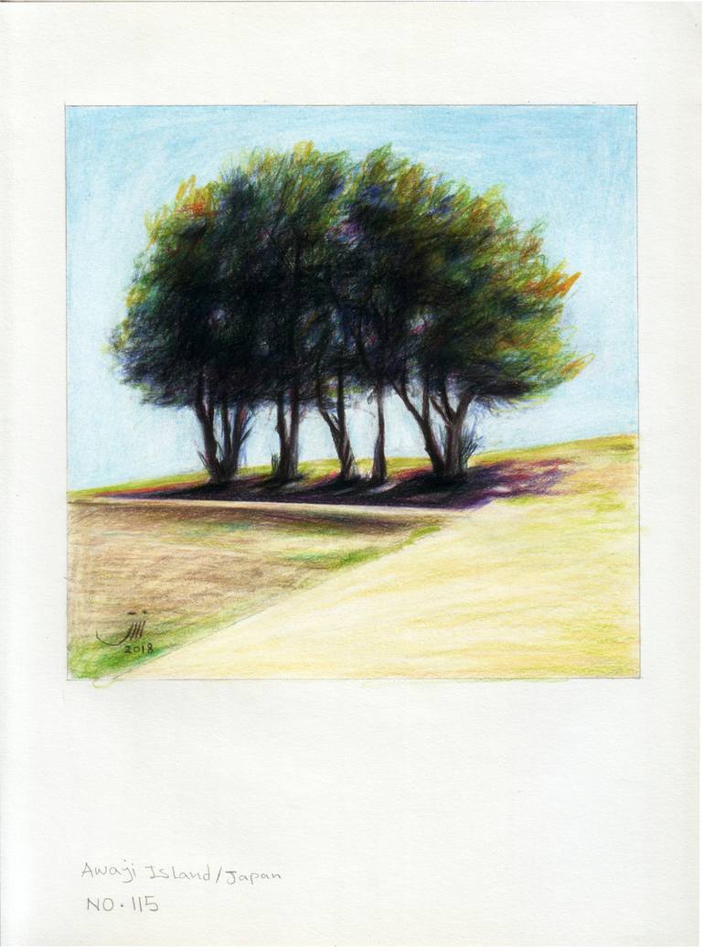 Original Modern Landscape Drawing by Sedigheh Zoghi