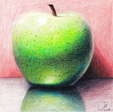 Original Fine Art Still Life Drawings by Sedigheh Zoghi