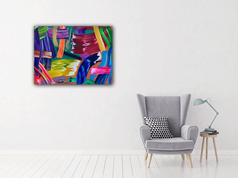 Original Abstract Painting by Pablo Contrisciani