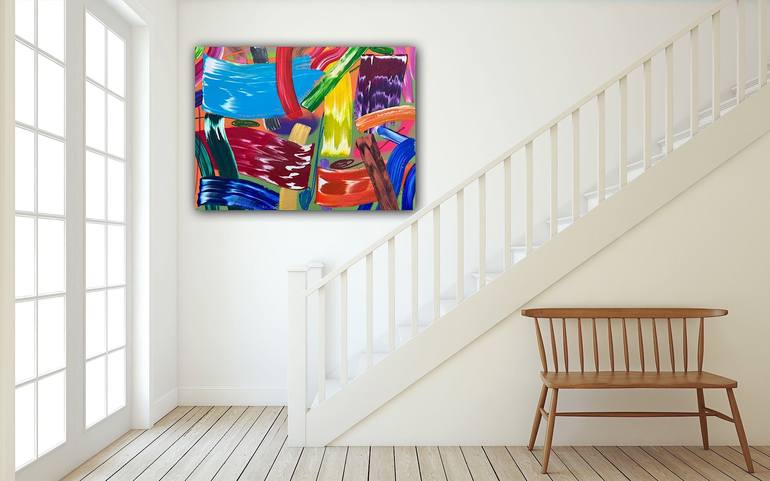 Original Abstract Painting by Pablo Contrisciani