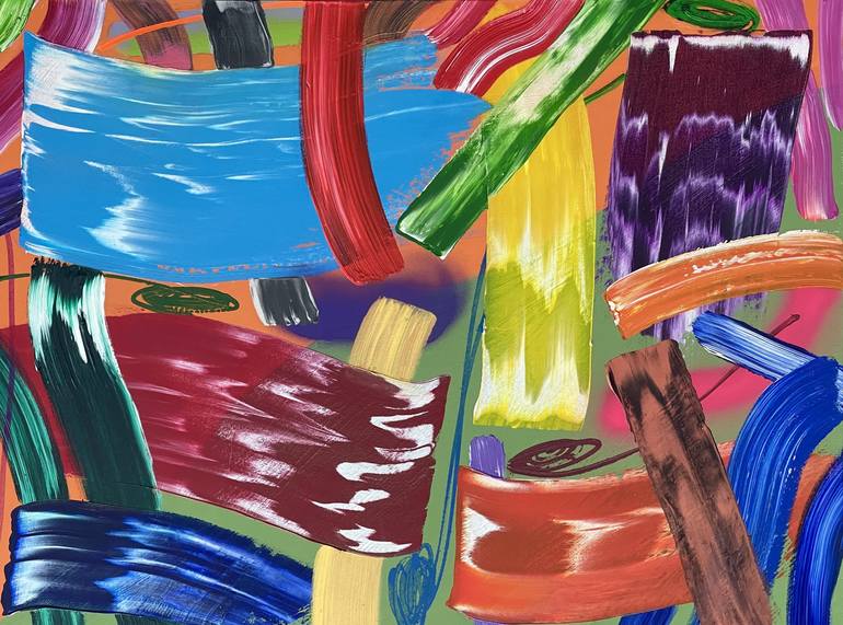 Original Abstract Painting by Pablo Contrisciani | Abstract Art on Canvas | The love that I am is your life