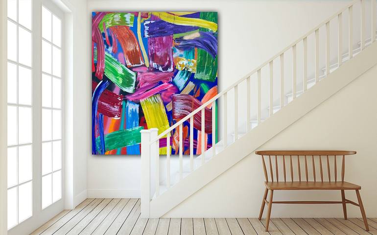 Original Abstract Expressionism Abstract Painting by Pablo Contrisciani