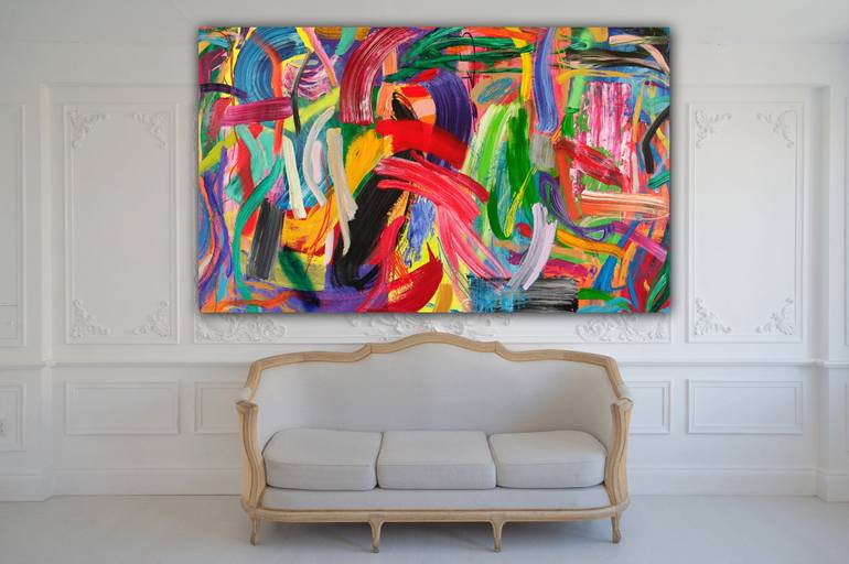 Original Abstract Painting by Pablo Contrisciani