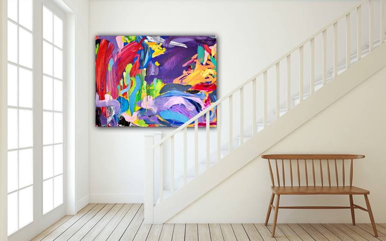 Original Abstract Expressionism Abstract Painting by Pablo Contrisciani