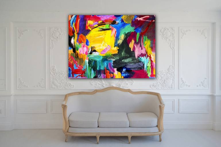 Original Abstract Expressionism Abstract Painting by Pablo Contrisciani