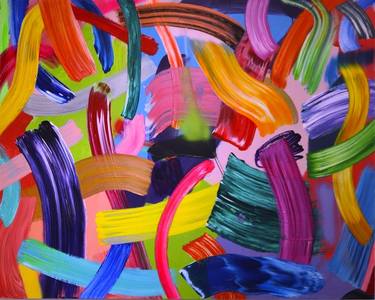 Original Abstract Expressionism Abstract Paintings by Pablo Contrisciani