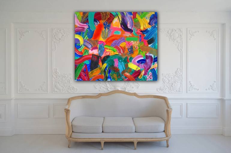 Original Abstract Painting by Pablo Contrisciani