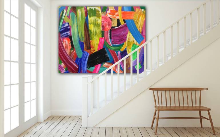 Original Abstract Painting by Pablo Contrisciani