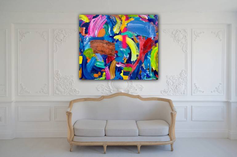 Original Abstract Painting by Pablo Contrisciani