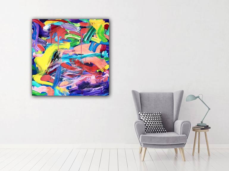 Original Abstract Painting by Pablo Contrisciani