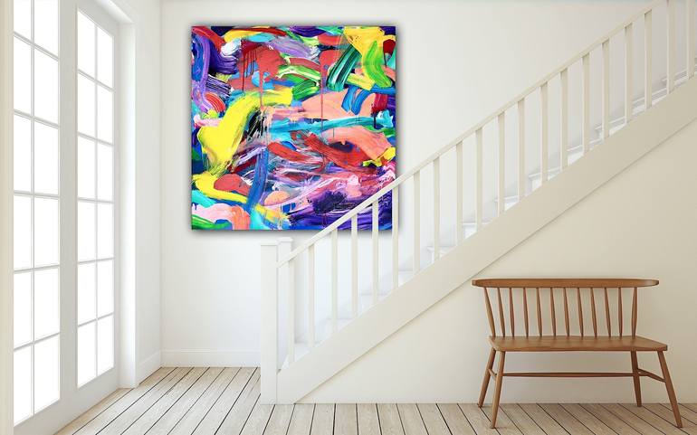 Original Abstract Painting by Pablo Contrisciani