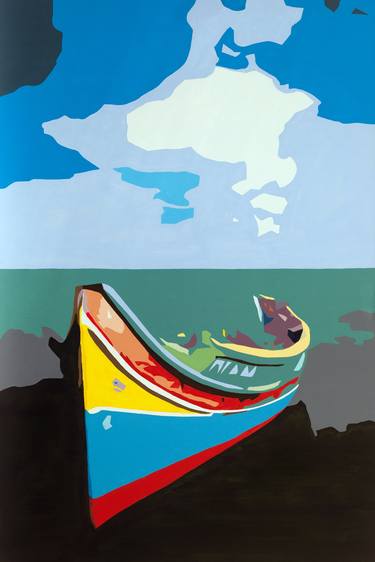 Original Pop Art Boat Paintings by Ian Mulcaster