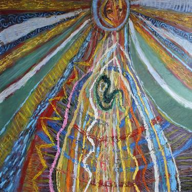 Print of Abstract Expressionism Religious Paintings by Aldo Carhuancho Herrera