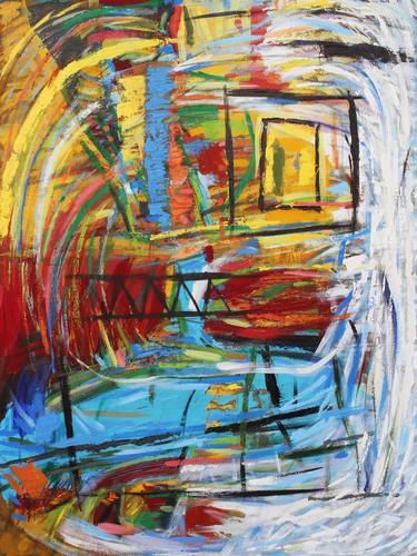 Print of Abstract Expressionism Abstract Paintings by Aldo Carhuancho Herrera
