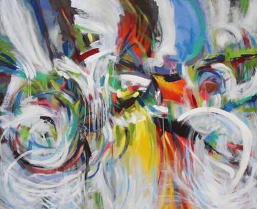 Print of Abstract Expressionism Abstract Paintings by Aldo Carhuancho Herrera