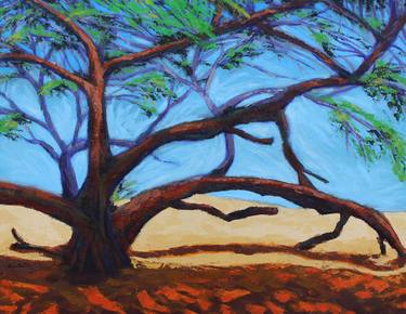 Original Impressionism Tree Paintings by Aldo Carhuancho Herrera