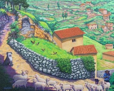 Original Landscape Paintings by Aldo Carhuancho Herrera