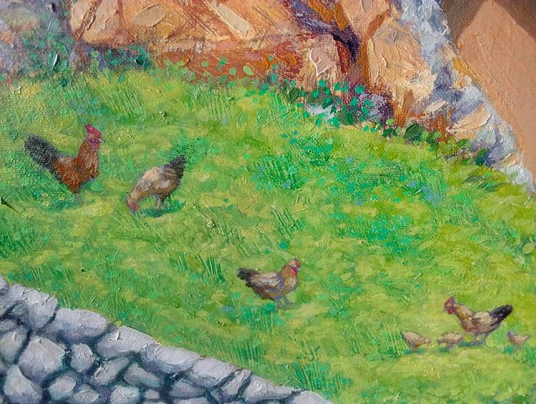 Original Figurative Landscape Painting by Aldo Carhuancho Herrera